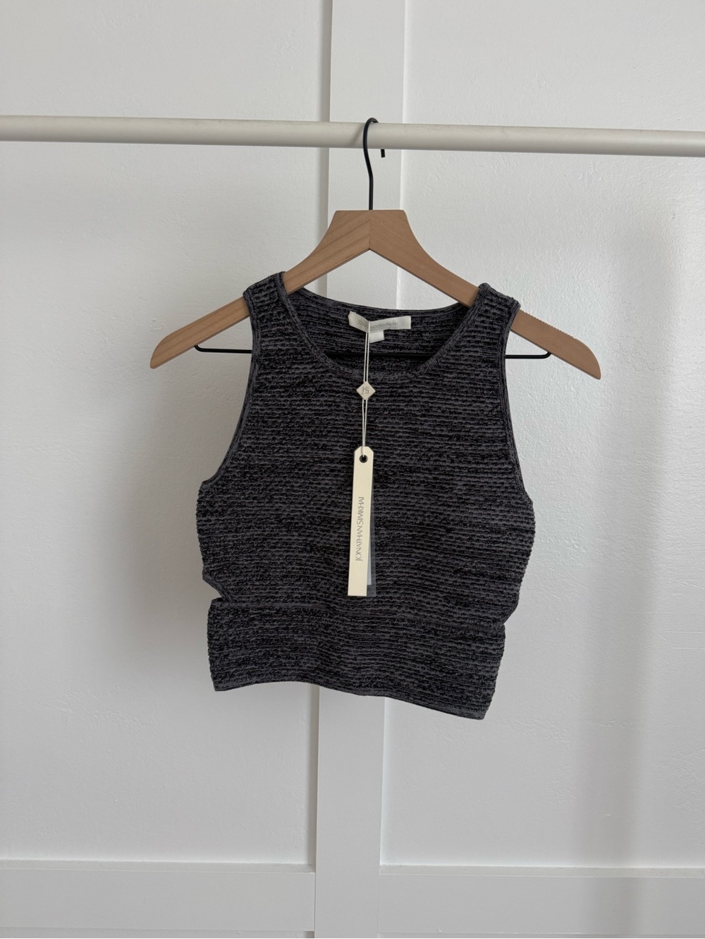 Jonathan Simkhai Knit Cutout Crop Tank